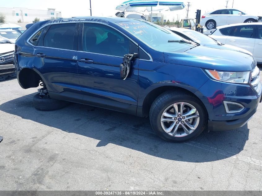 2017 Ford Edge Sel VIN: 2FMPK3J99HBB27729 Lot: 39247135