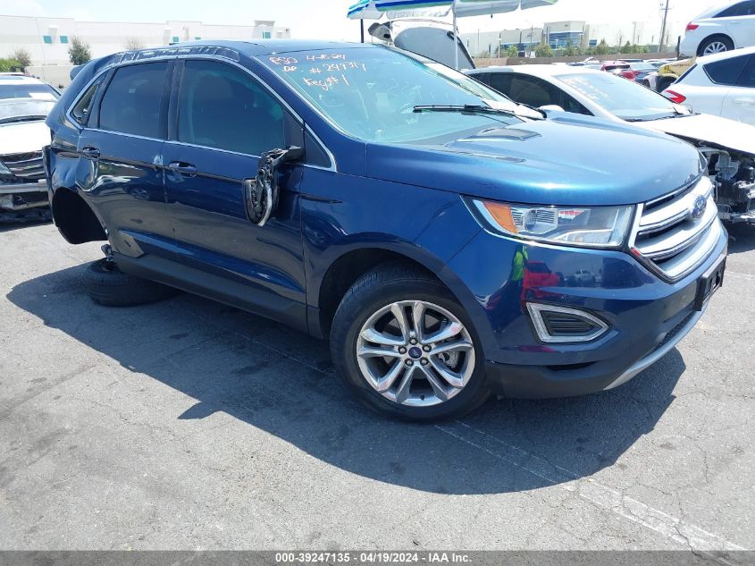 2017 Ford Edge Sel VIN: 2FMPK3J99HBB27729 Lot: 39247135
