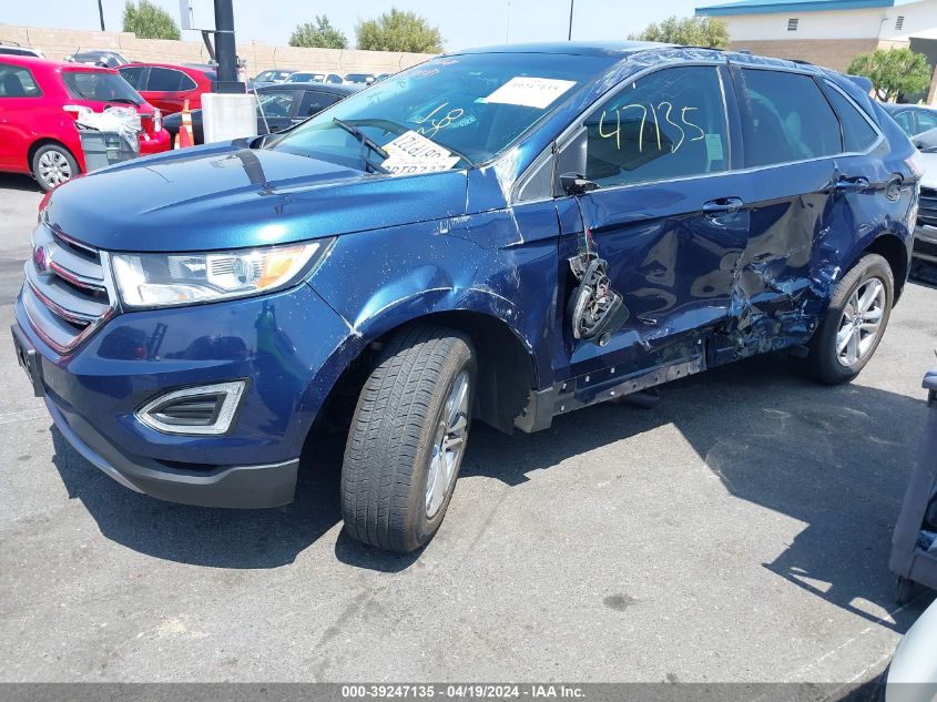 2017 Ford Edge Sel VIN: 2FMPK3J99HBB27729 Lot: 39247135