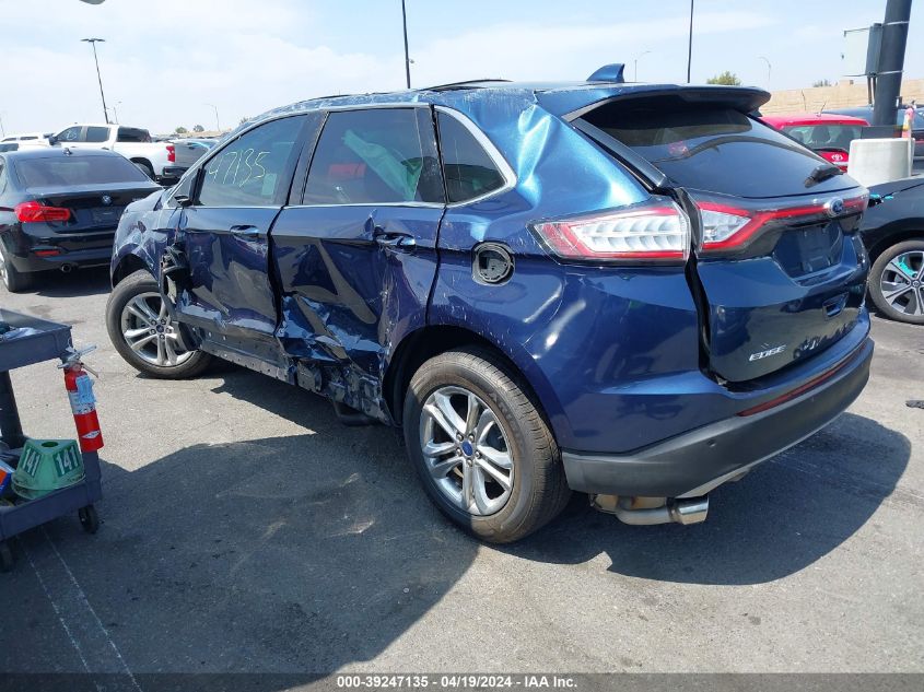 2017 Ford Edge Sel VIN: 2FMPK3J99HBB27729 Lot: 39247135