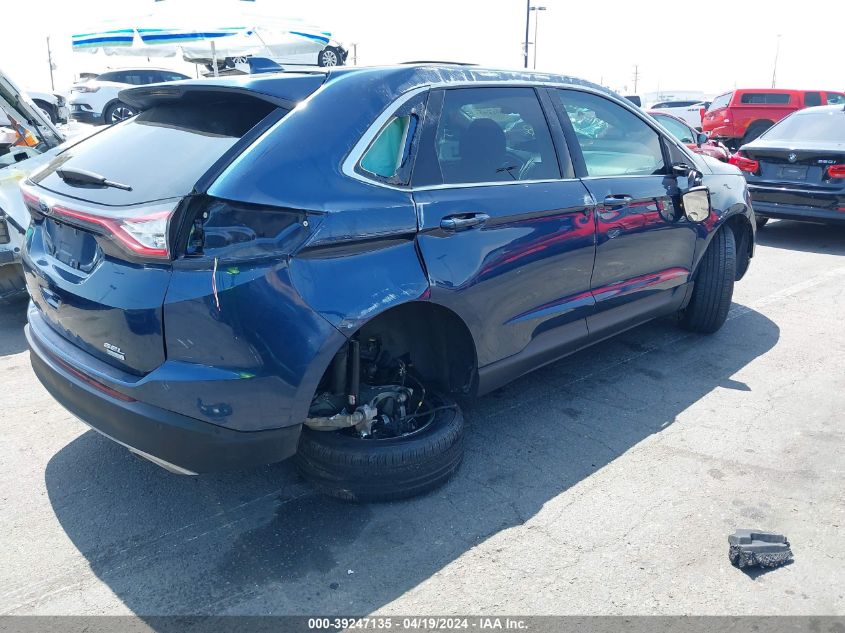 2017 Ford Edge Sel VIN: 2FMPK3J99HBB27729 Lot: 39247135