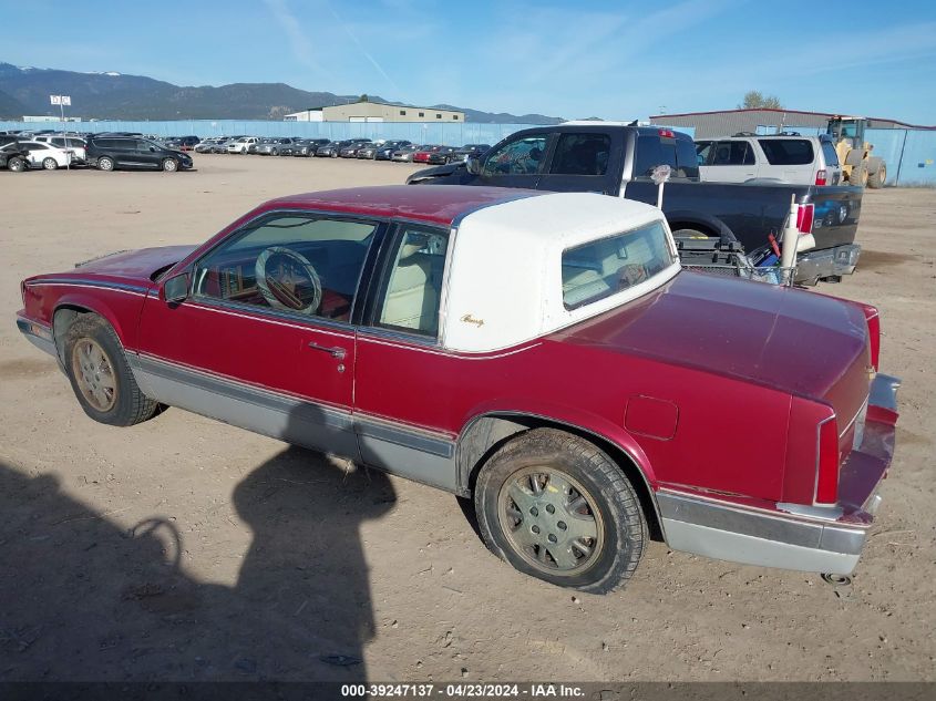 1988 Cadillac Eldorado VIN: 1G6EL1157JU615610 Lot: 39247137