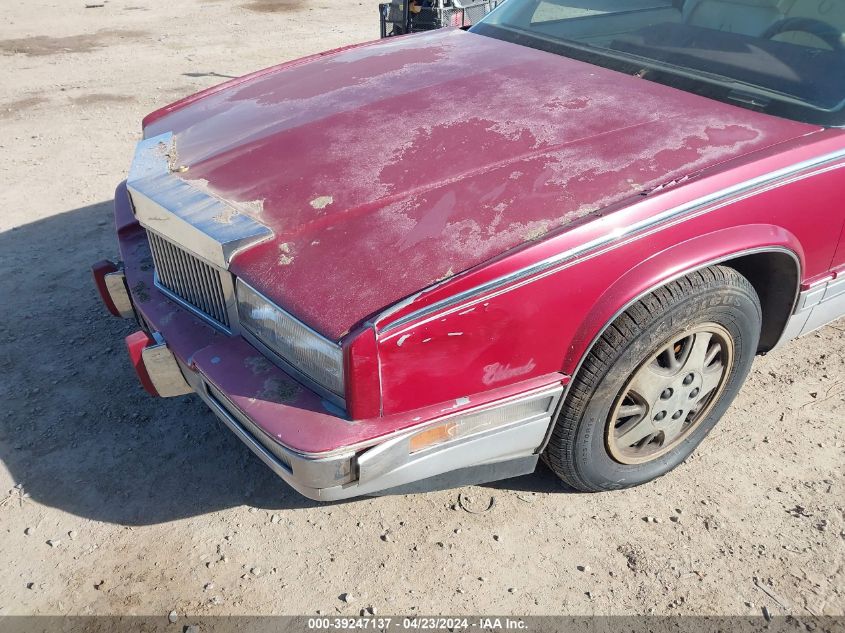 1988 Cadillac Eldorado VIN: 1G6EL1157JU615610 Lot: 39247137