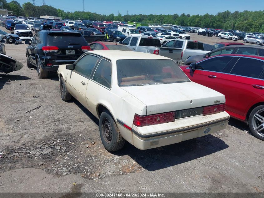 1986 Buick Skyhawk Custom VIN: 1G4JS27P0GK487871 Lot: 39247168