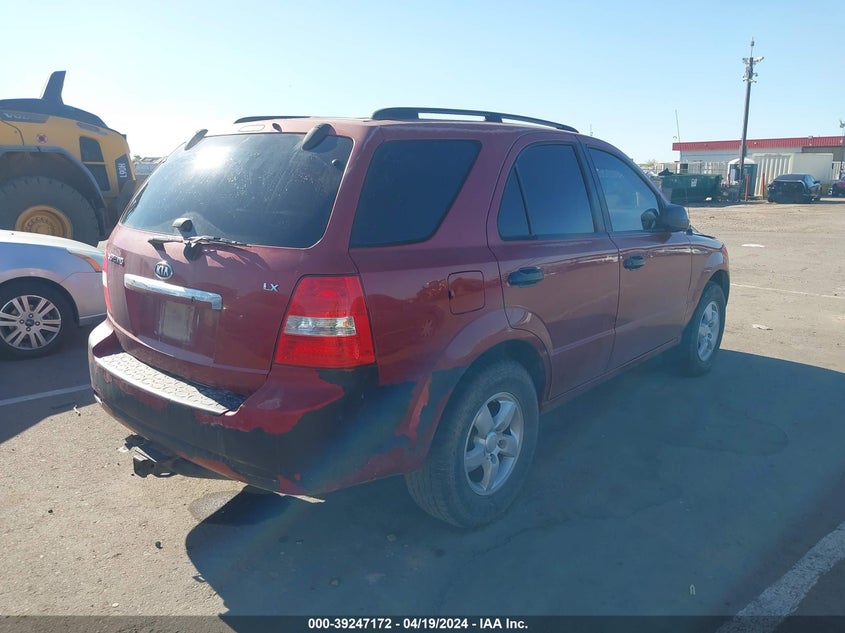 2008 Kia Sorento Lx VIN: KNDJC735X85833363 Lot: 39247172