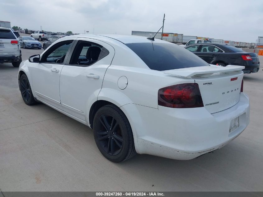 2012 Dodge Avenger Sxt Plus VIN: 1C3CDZEG8CN269564 Lot: 39247260