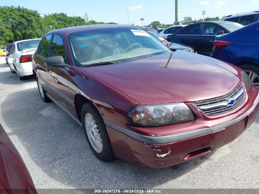 2G1WF55K319107740 | 2001 CHEVROLET IMPALA