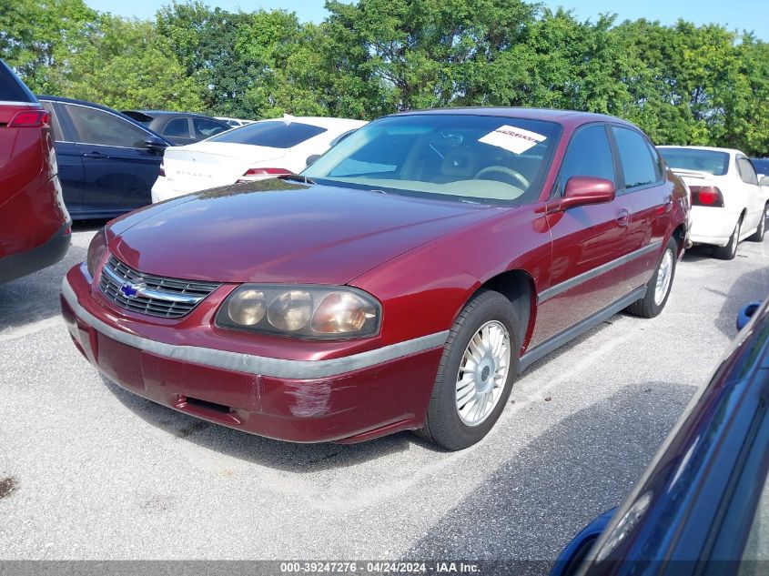 2G1WF55K319107740 | 2001 CHEVROLET IMPALA