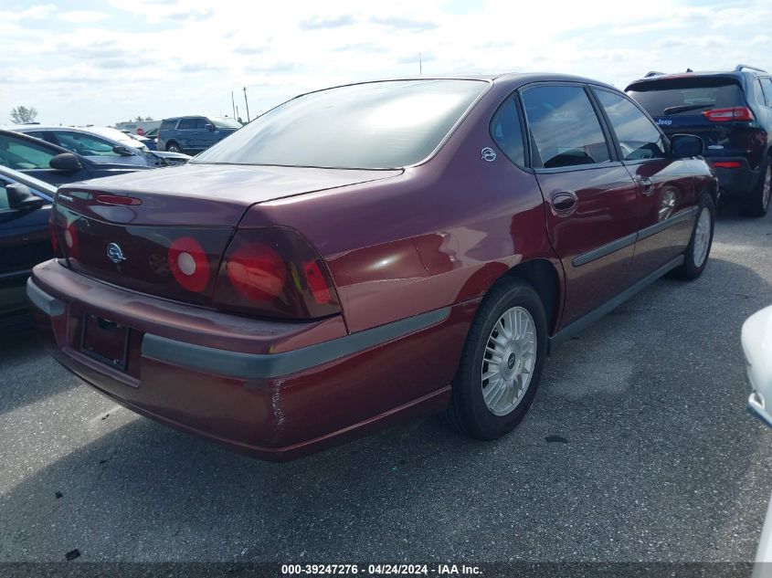 2G1WF55K319107740 | 2001 CHEVROLET IMPALA