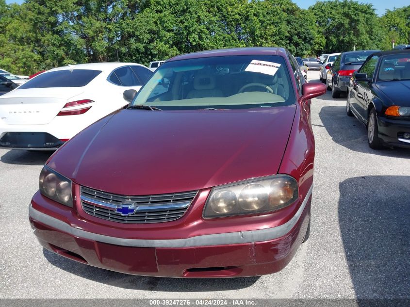 2G1WF55K319107740 | 2001 CHEVROLET IMPALA