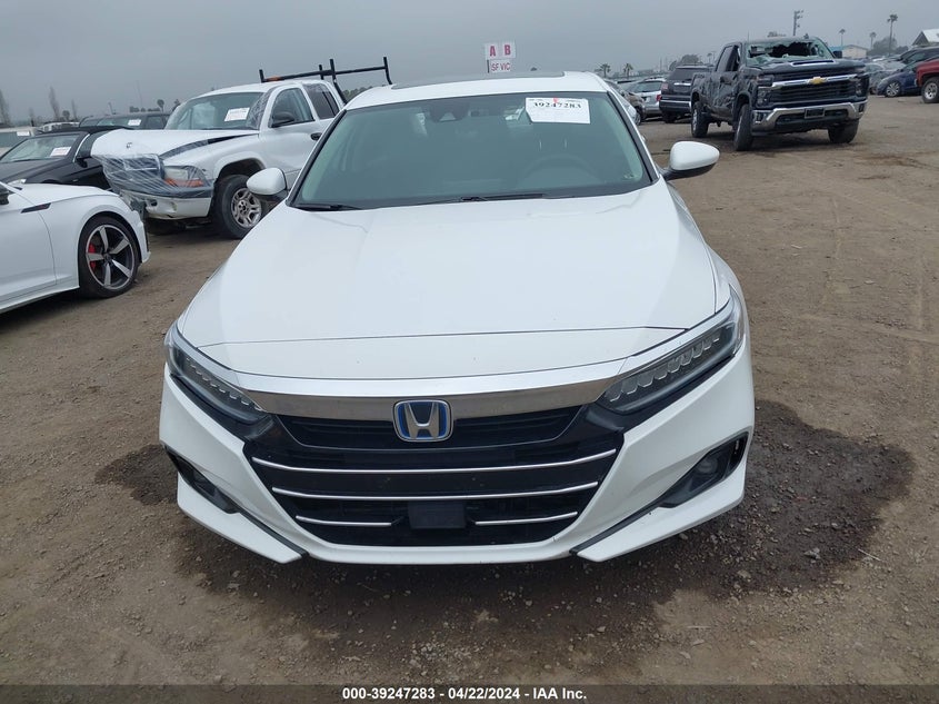 VIN 1HGCV3F44MA003852 2021 HONDA ACCORD HYBRID EX