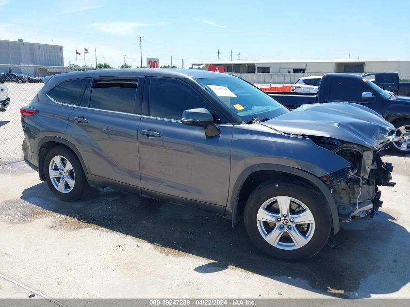 2021 Toyota Highlander Le VIN: 5TDBZRBHXMS546412 Lot: 39247289