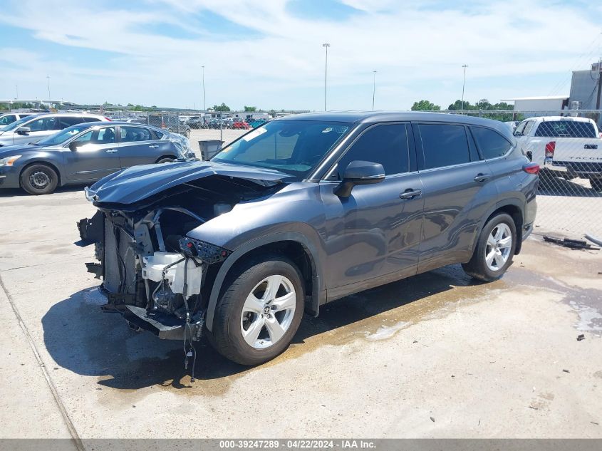 2021 Toyota Highlander Le VIN: 5TDBZRBHXMS546412 Lot: 39247289