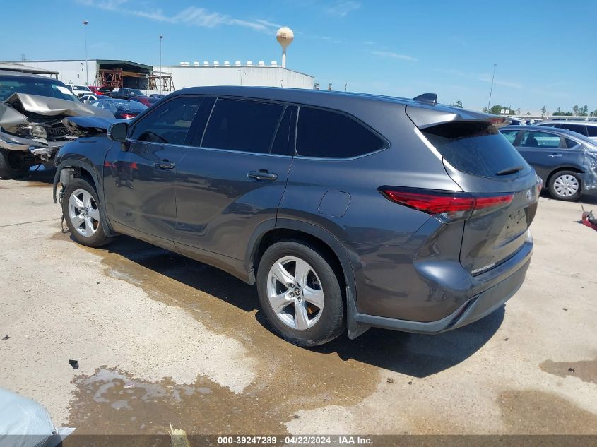 2021 Toyota Highlander Le VIN: 5TDBZRBHXMS546412 Lot: 39247289