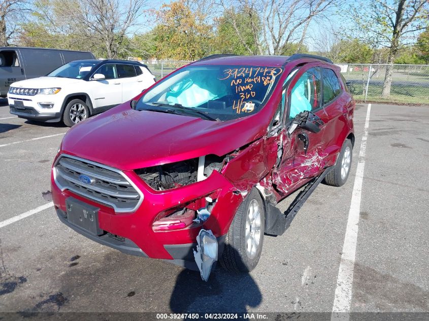 2020 Ford Ecosport Se VIN: MAJ3S2GE8LC359268 Lot: 39247450