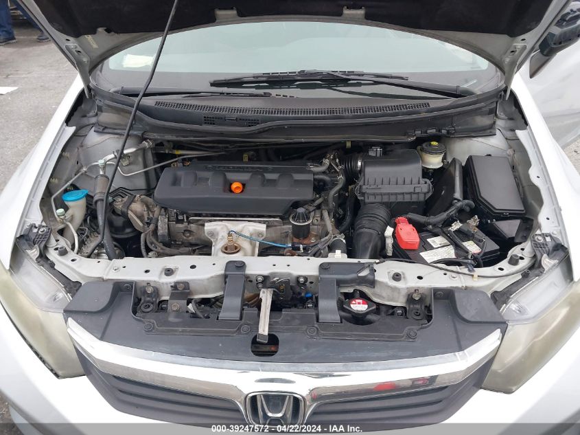 2012 Honda Civic Lx VIN: 2HGFB2F50CH569046 Lot: 39447799