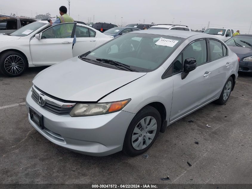 2012 Honda Civic Lx VIN: 2HGFB2F50CH569046 Lot: 39447799