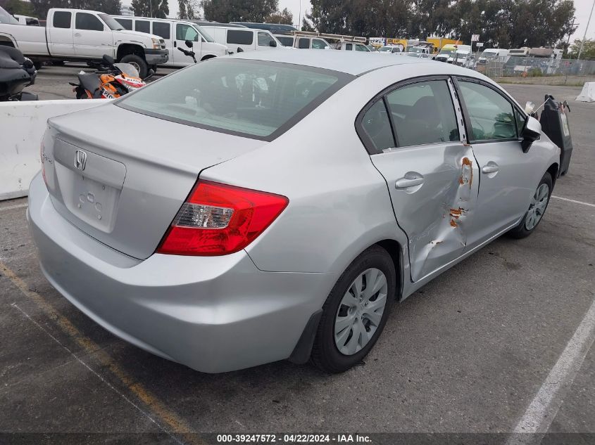 2012 Honda Civic Lx VIN: 2HGFB2F50CH569046 Lot: 39447799