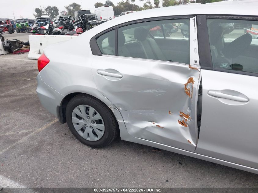 2012 Honda Civic Lx VIN: 2HGFB2F50CH569046 Lot: 39447799