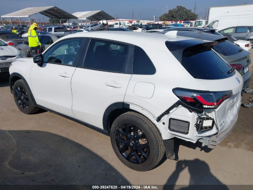 2023 Honda Hr-V 2Wd Sport VIN: 3CZRZ1H57PM704037 Lot: 39247620