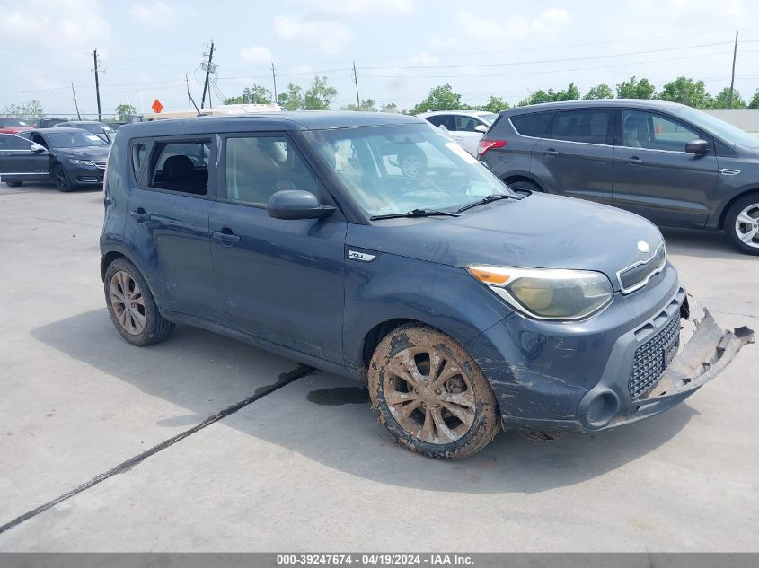 2015 Kia Soul + VIN: KNDJP3A59F7140205 Lot: 39247674