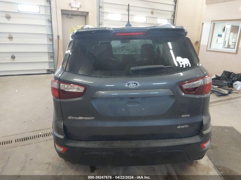 2019 Ford Ecosport Ses VIN: MAJ6S3JL7KC287603 Lot: 39247676