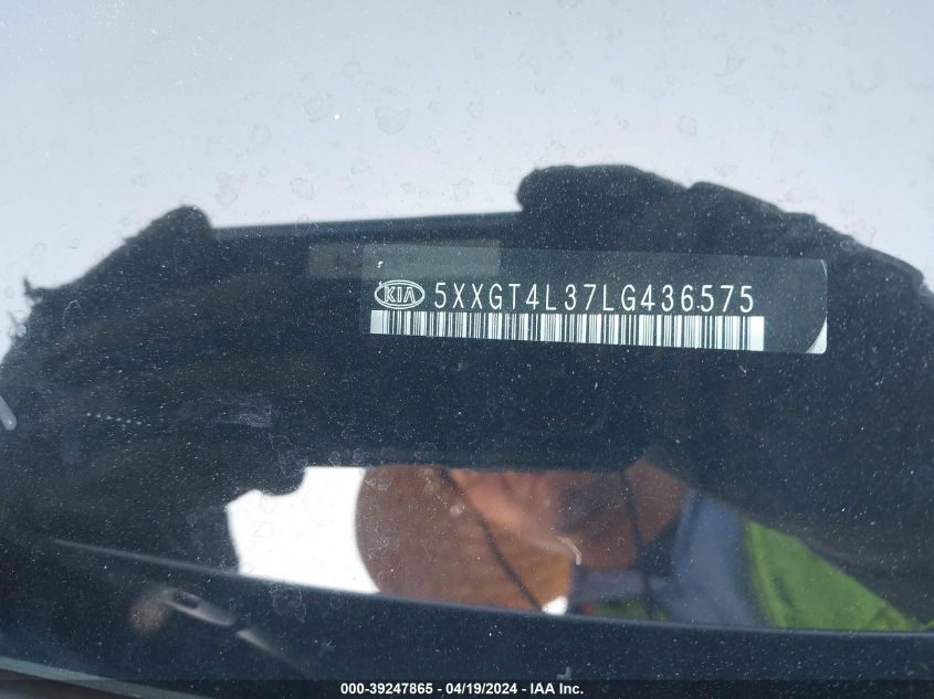 2020 Kia Optima Lx VIN: 5XXGT4L37LG436575 Lot: 39247865