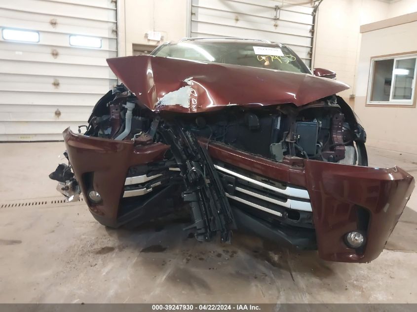 2017 Toyota Highlander Xle VIN: 5TDJZRFH5HS478502 Lot: 39247930