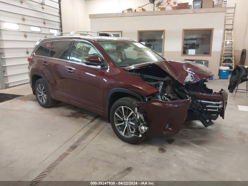 2017 Toyota Highlander Xle VIN: 5TDJZRFH5HS478502 Lot: 39247930