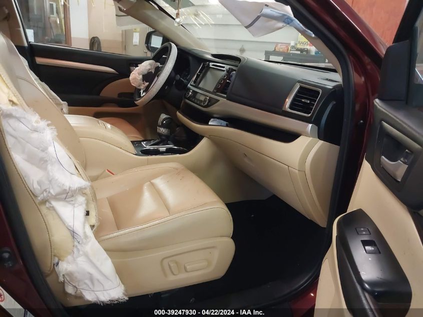 2017 Toyota Highlander Xle VIN: 5TDJZRFH5HS478502 Lot: 39247930