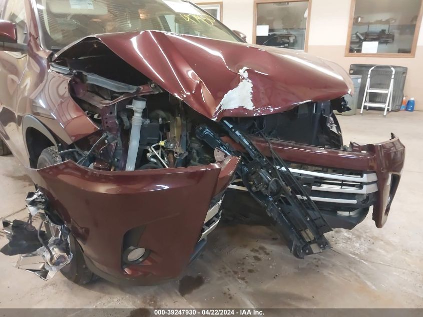 2017 Toyota Highlander Xle VIN: 5TDJZRFH5HS478502 Lot: 39247930