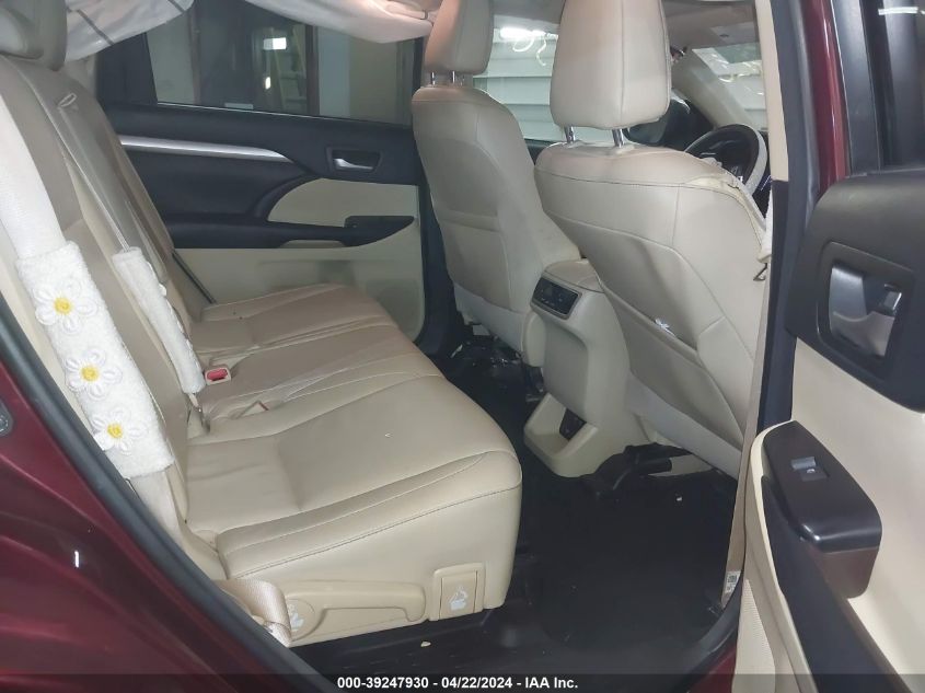 2017 Toyota Highlander Xle VIN: 5TDJZRFH5HS478502 Lot: 39247930