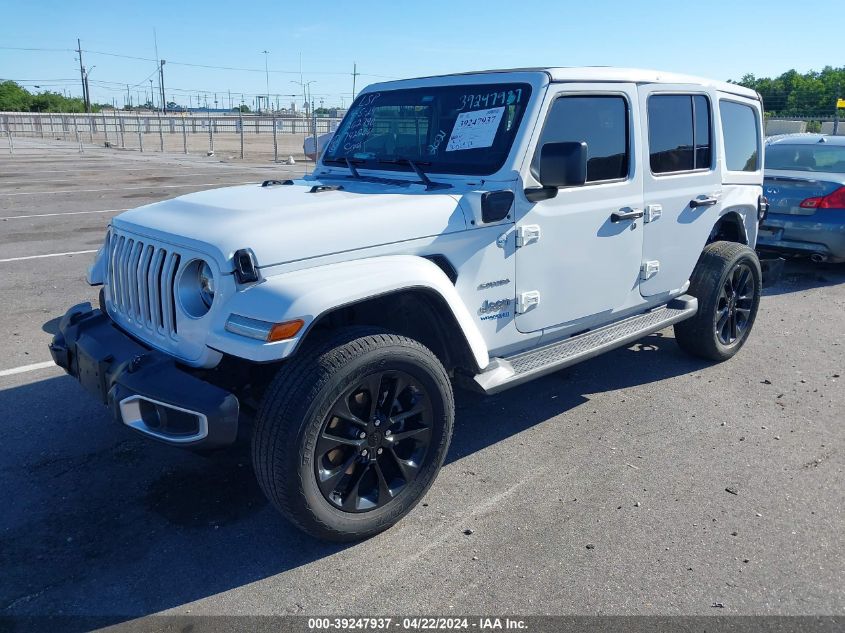 2021 Jeep Wrangler 4Xe Unlimited Sahara 4X4 VIN: 1C4JJXP63MW742206 Lot: 39247937