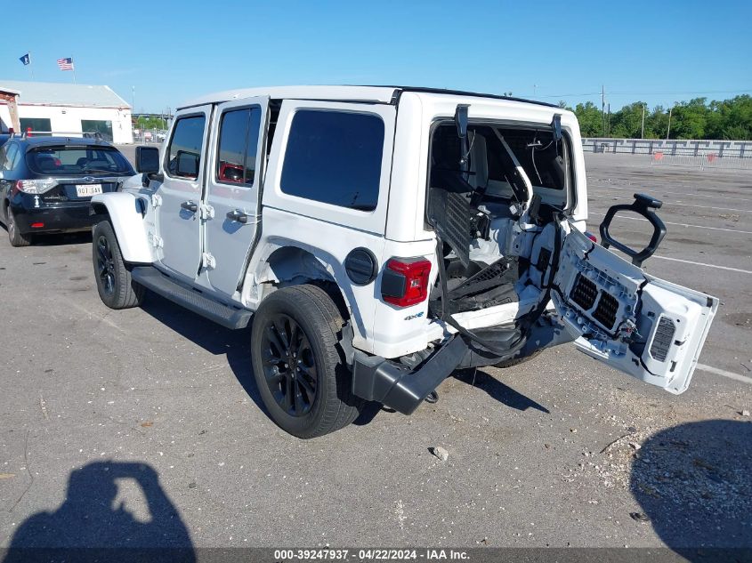 2021 Jeep Wrangler 4Xe Unlimited Sahara 4X4 VIN: 1C4JJXP63MW742206 Lot: 39247937