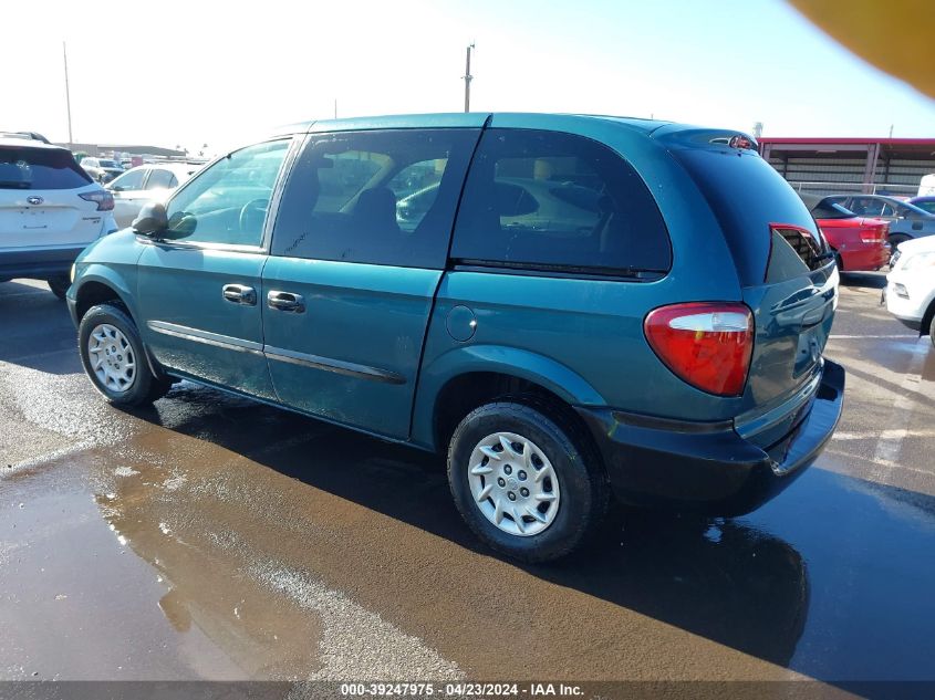 2002 Chrysler Voyager VIN: 1C4GJ25332B508562 Lot: 39247975