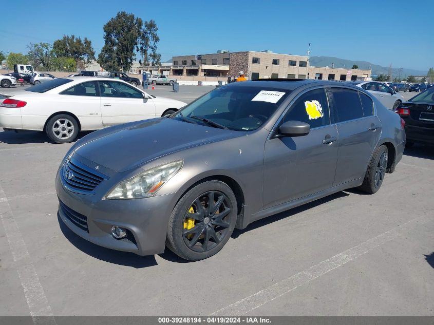 2012 Infiniti G37 Journey VIN: JN1CV6AP7CM621796 Lot: 39248194