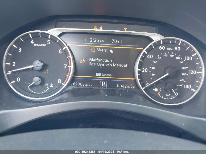 2021 Nissan Altima Sv Fwd VIN: 1N4BL4DV5MN366855 Lot: 39248268