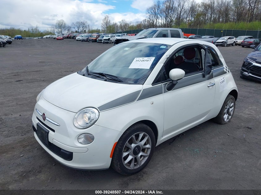2016 Fiat 500 Easy VIN: 3C3CFFKR8GT130264 Lot: 39248507