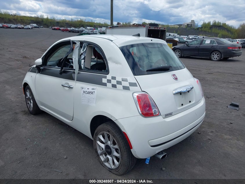 2016 Fiat 500 Easy VIN: 3C3CFFKR8GT130264 Lot: 39248507