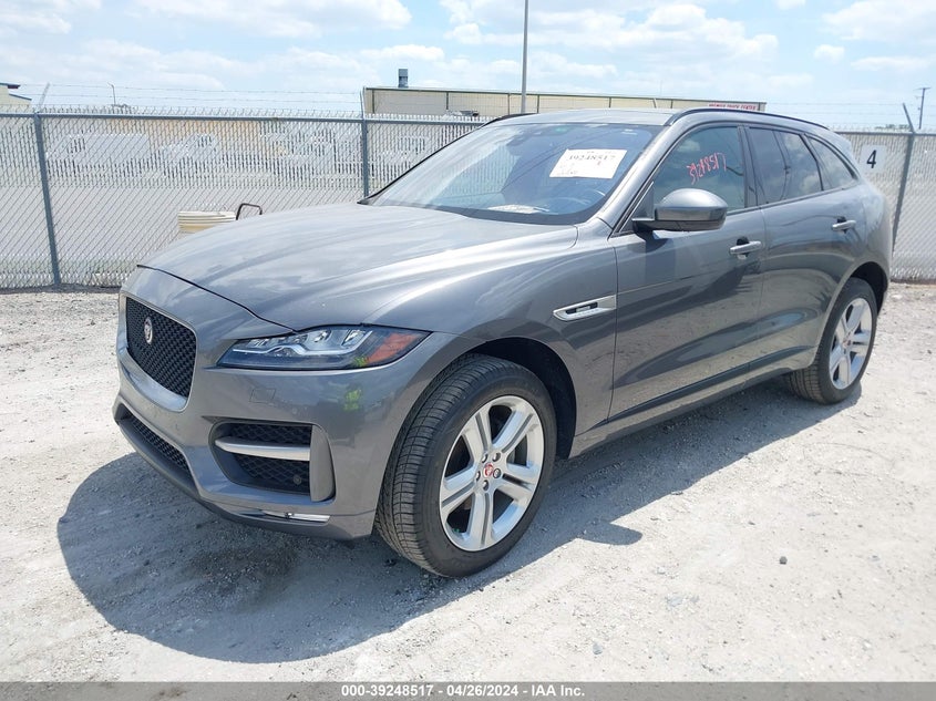 2018 Jaguar F-pace 2.0 25t R-sport Grey Lot 111039248517 Vin SADCL2FX9JA325458
