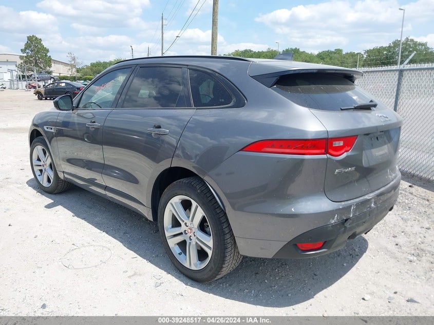 2018 Jaguar F-pace 2.0 25t R-sport Grey Lot 111039248517 Vin SADCL2FX9JA325458