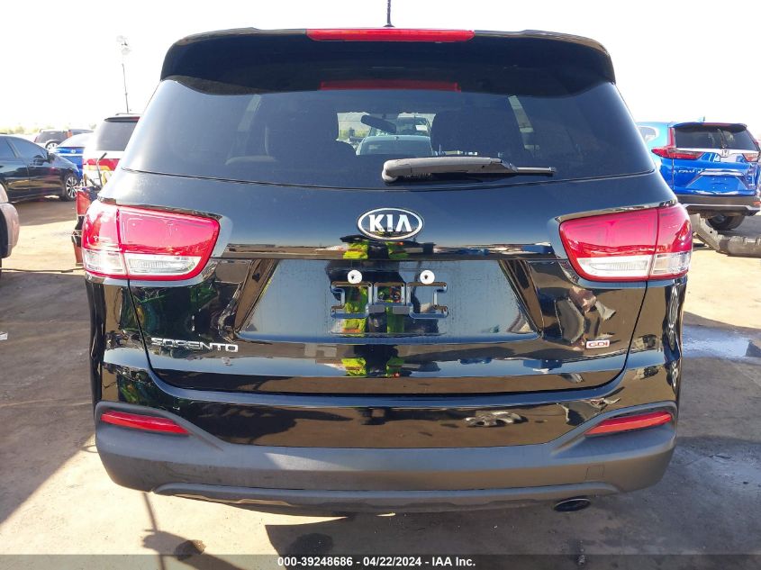 2017 Kia Sorento 2.4L L VIN: 5XYPG4A39HG220561 Lot: 39248686