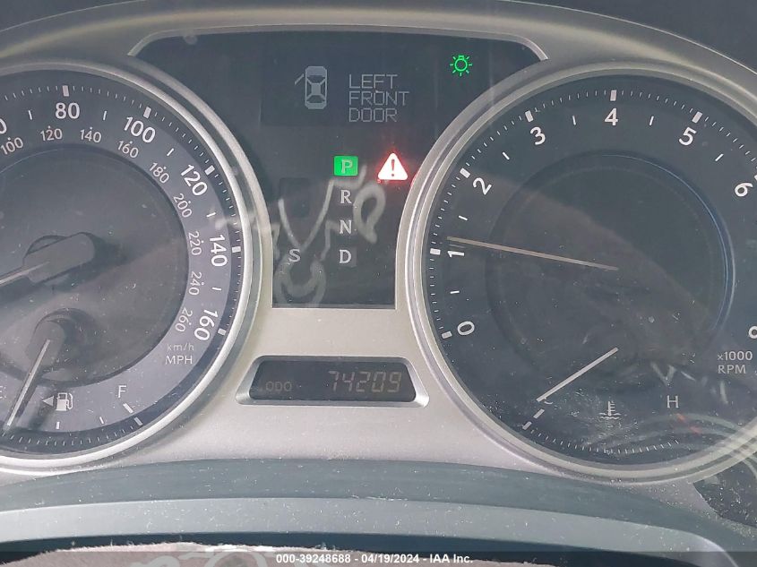 2007 Lexus Is 250 VIN: JTHBK262772039494 Lot: 39248688