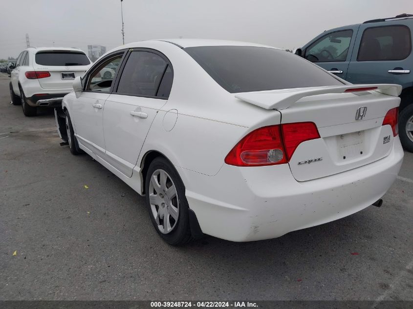 2007 Honda Civic Lx VIN: 1HGFA16547L093051 Lot: 39248724