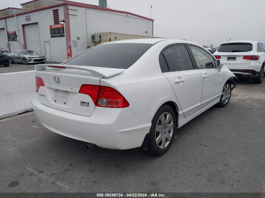 2007 Honda Civic Lx VIN: 1HGFA16547L093051 Lot: 39248724