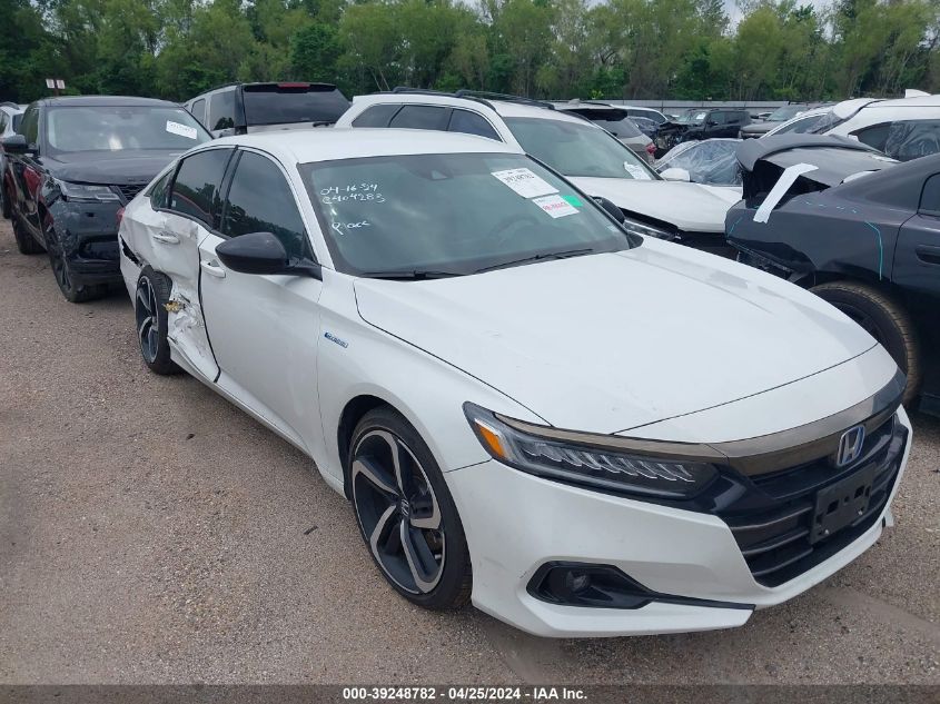 2022 Honda Accord Hybrid Sport VIN: 1HGCV3F22NA043024 Lot: 39248782