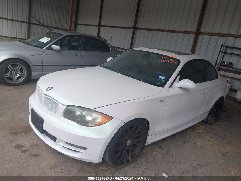 2009 BMW 128I VIN: WBAUP73589VK74587 Lot: 39249248