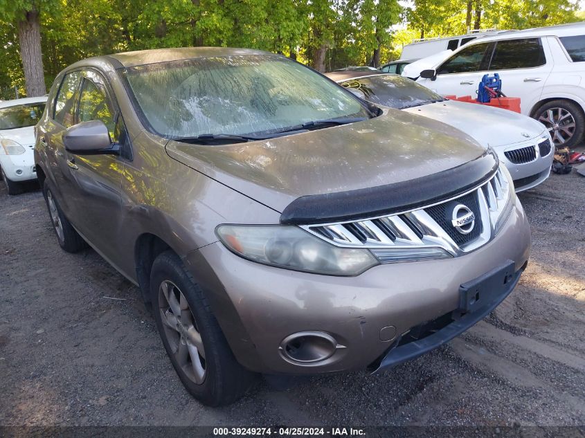 2009 Nissan Murano S VIN: JN8AZ18W39W210082 Lot: 39249274