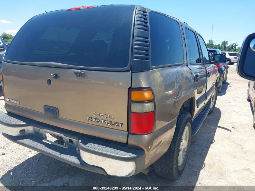 2004 Chevrolet Tahoe Ls VIN: 1GNEC13Z74R172080 Lot: 39249299