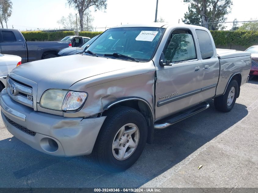 2003 Toyota Tundra Sr5 V8 VIN: 5TBRT341X3S347445 Lot: 39249346